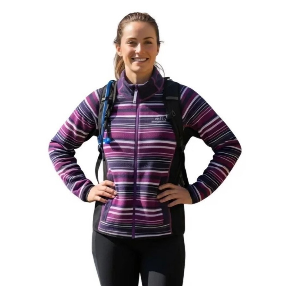 Elevenate Merino Fusion Jacket Women's Small S Blackberry Wool Knit Baselayer